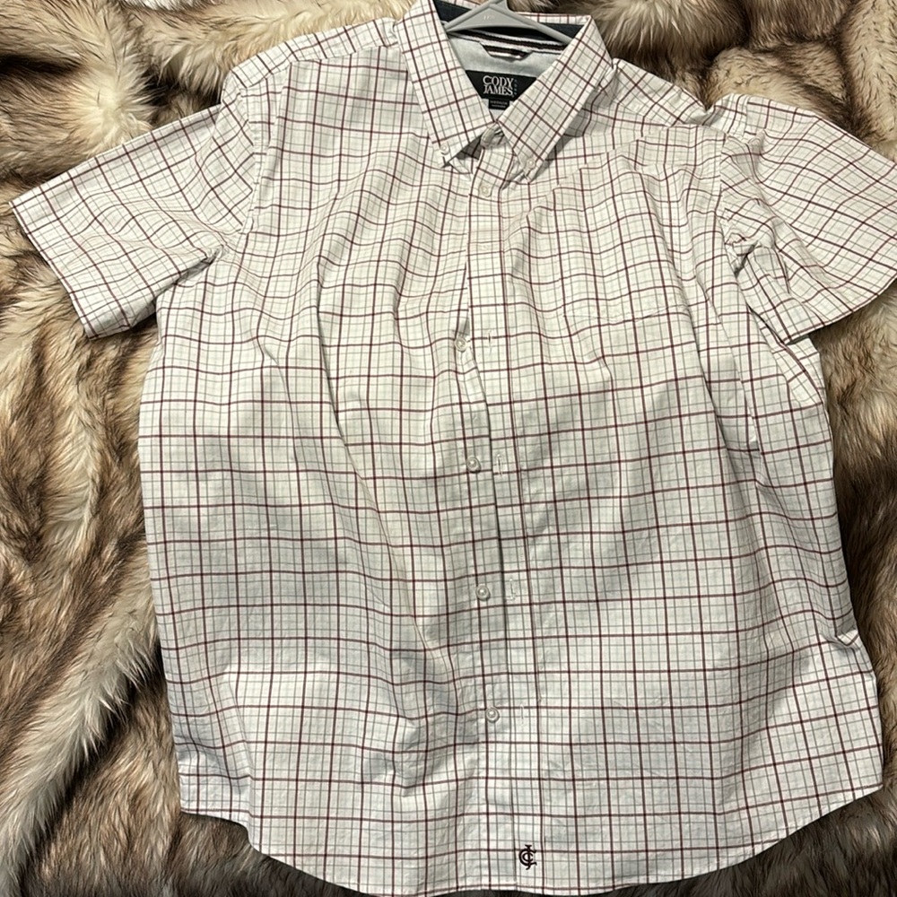 Cody James short sleeve button down shirt.